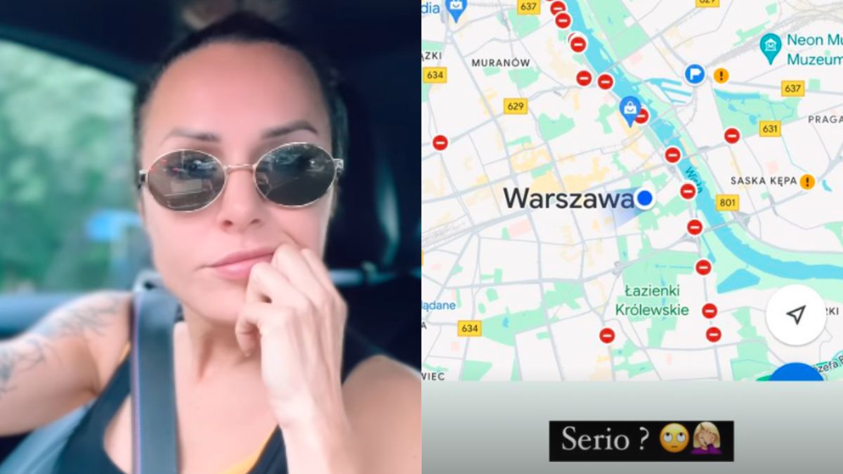 Blanka Lipińska pomstuje na utrudnienia w Warszawie