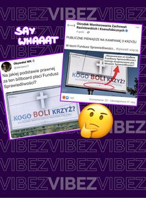 "Kogo boli krzyż?" Katolickie billboardy zalewają Polskę. Za publiczne pieniądze
