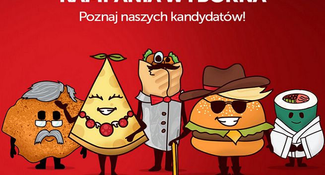 Małgorzata Serowa, Grzegorz Schabowy i Janusz Kebs-Mieszany w reklamach PizzaPortal.pl