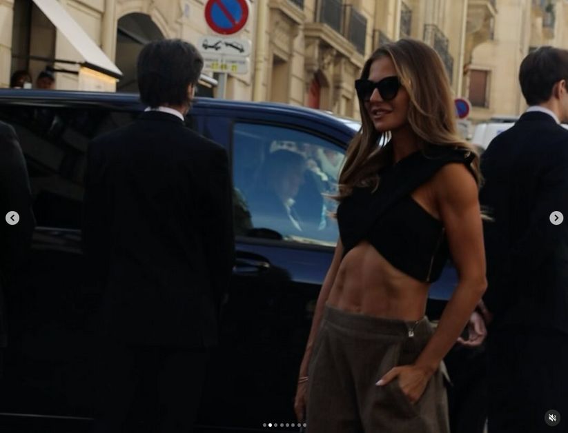 Anna Lewandowska na Paris Fashion Week