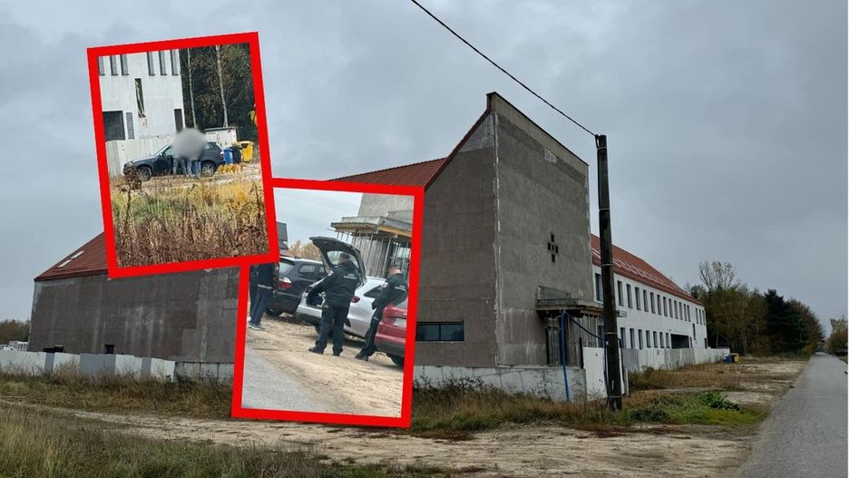 Przed budynkiem na Wilanowie pojawiła się kontrola
