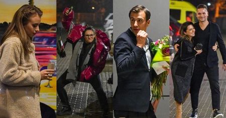 Kulisy "Tańca z gwiazdami": Oliwia Bieniuk z kieliszkiem szampana, Beata Tadla wtulona w męża, szalone pląsy Ewy Farnej... (ZDJĘCIA)