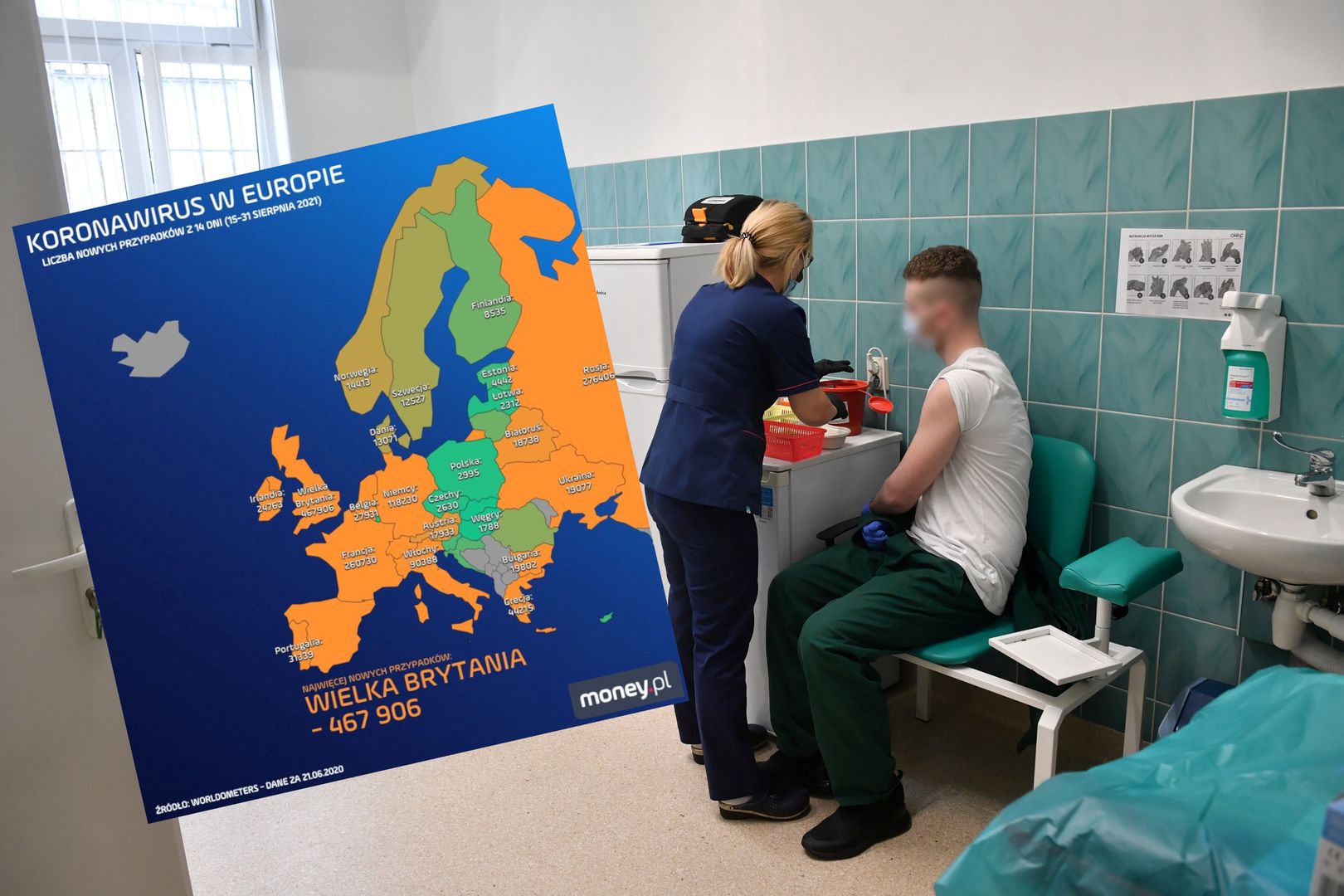 W Polsce szczepi się coraz mniej osób. Tymczasem w Europie 4. fala pandemii atakuje z pełną mocą 