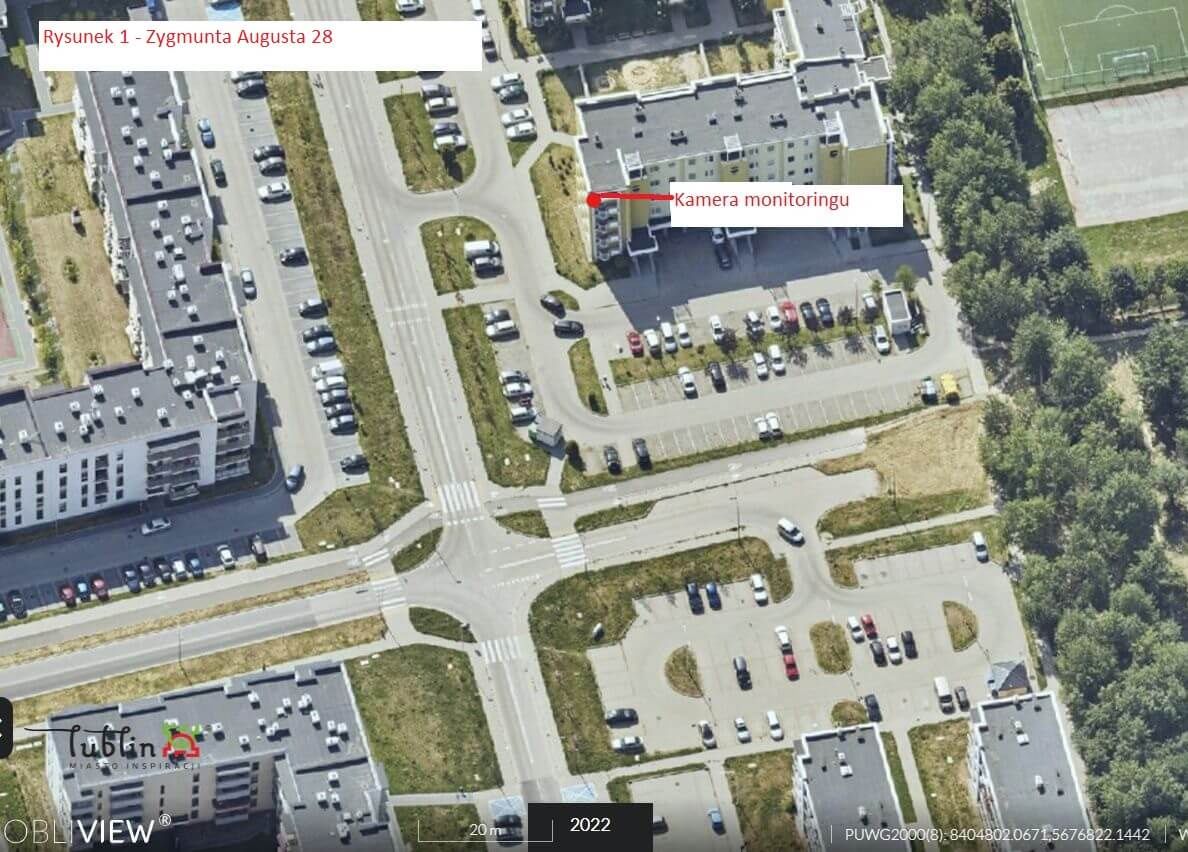 Ulica Zygmunta Augusta 28 - lokalizacja kamery