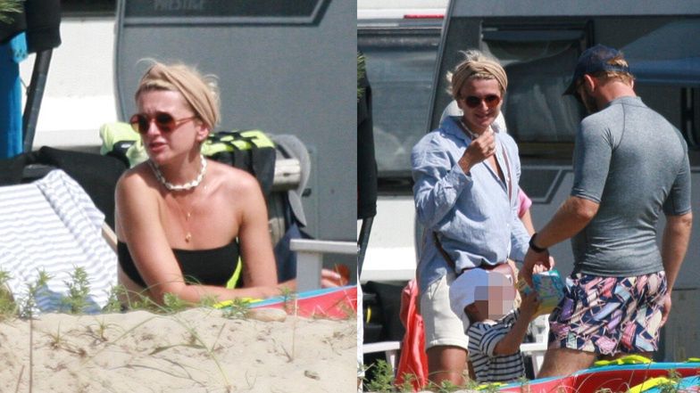 Justyna Szyc-Nagłowska na wakacjach z Borysem Szycem