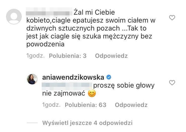 Anna Wendzikowska krytykowana za roznegliżowane zdjęcia