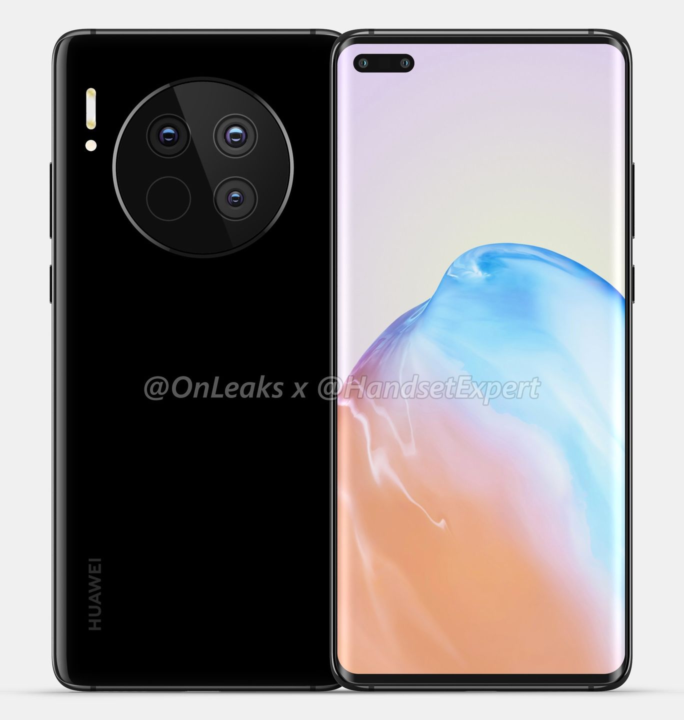 Huawei Mate 40 i Mate 40 Pro: wycieka wygląd. Szykujcie się na gigantyczną wyspę z aparatami 4