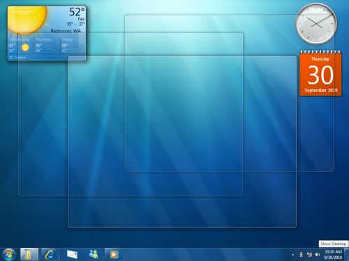 Jak przywrócić klasyczną ikonę Pokaż Pulpit w Windows 7?