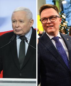 "Widzę, że marszałek ma specjalną służbę". Kaczyński o słowach Hołowni