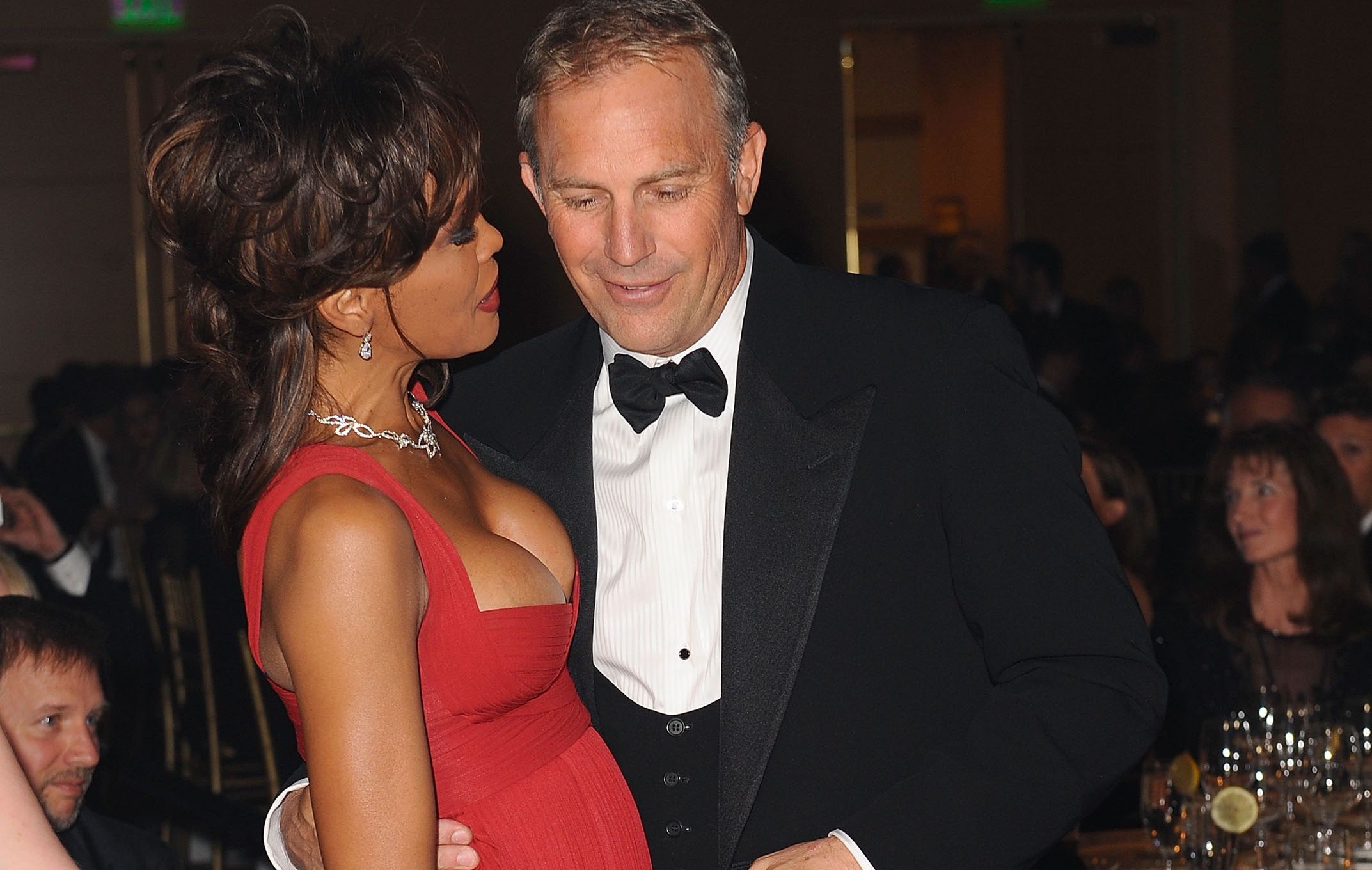 Muhammad Ali's Celebrity Fight Night XIV - AudienceSCOTTSDALE, AZ - APRIL 05:  Singer Whitney Houston and actor Kevin Costner at Muhammad Ali's Celebrity Fight Night XIV at the JW Marriott Desert Ridge Resort & Spa on April 5, 2008 in Scottsdale, Arizona.  (Photo by Michael Caulfield/WireImage)Michael Caulfield