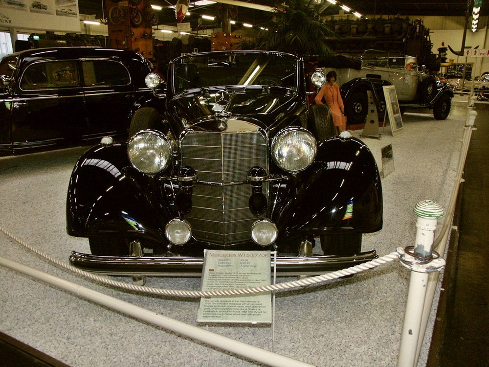 Mercedes-Benz 770 z roku 1938 znajdujący się w Muzeum Techniki w Sinsheim