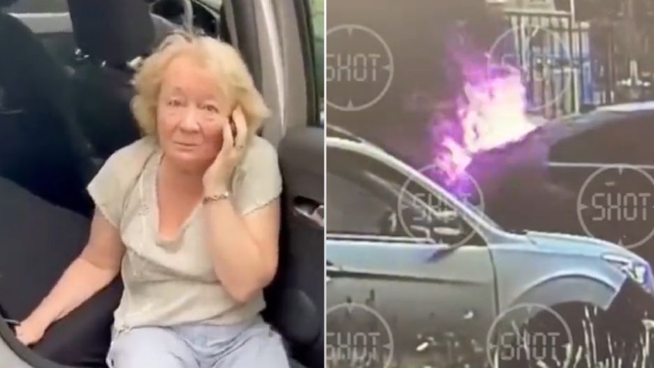 Nagranie z Moskwy. Płonie auto wysokiego oficera odpowiedzialnego za cenzurę