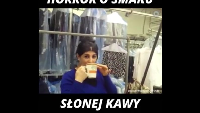 Kawa z solą nie nadaje się do picia 