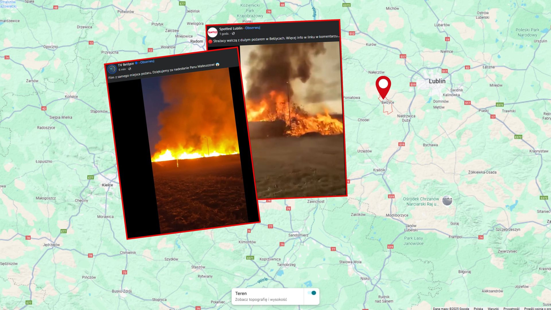wiadomości,aktualności,WP Wiadomości Pożar wysypiska w Bełżycach. 120 strażaków na miejscu