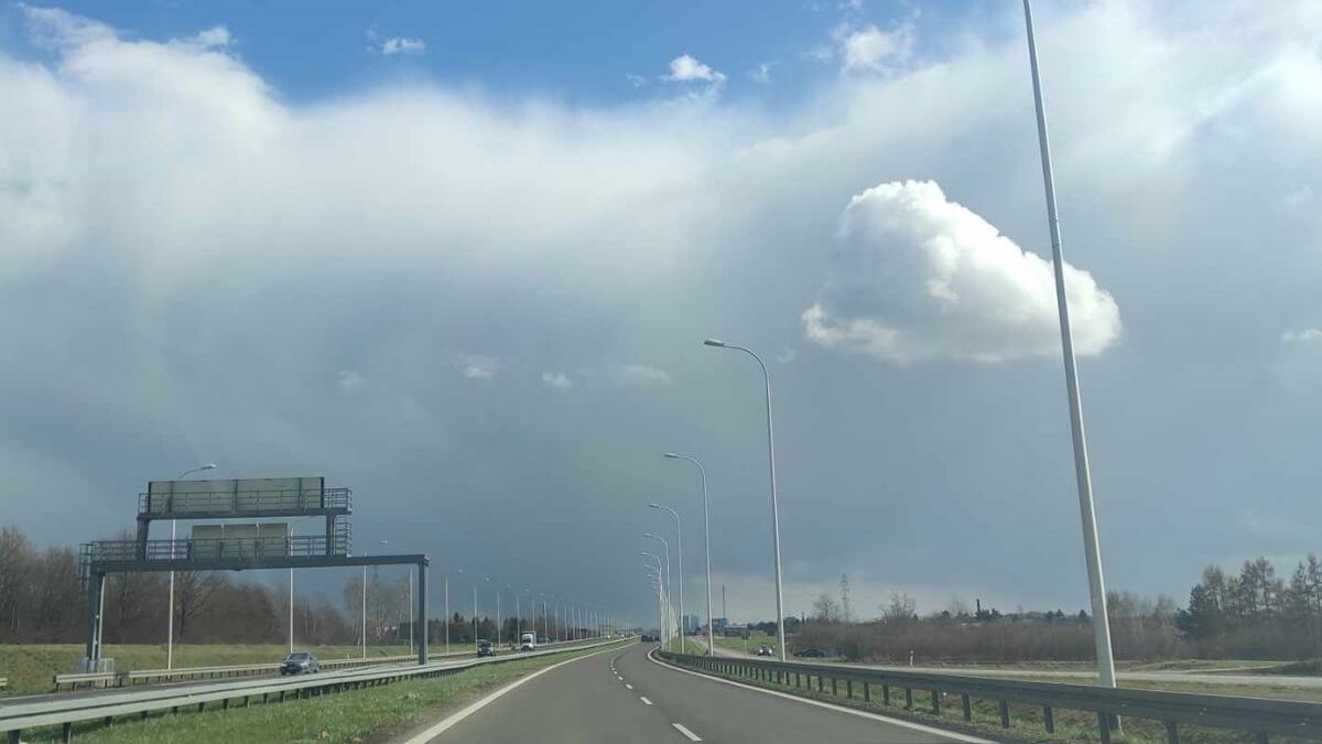 Chmura deszczowa nad Lublinem