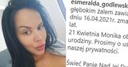 Esmeralda Godlewska WOŁA O POMOC, publikując WŁASNY NEKROLOG