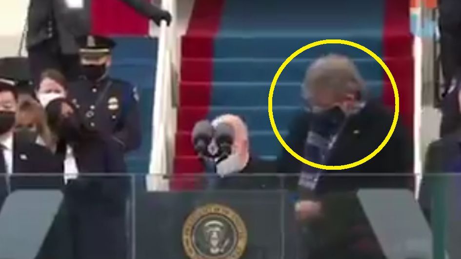 "Sanitizer guy" na zaprzysiężeniu Joe Bidena