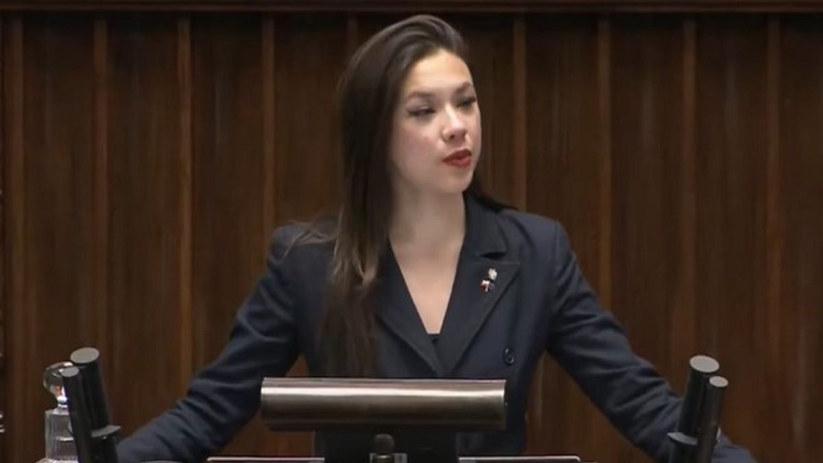 Aleksandra Wiśniewska w Sejmie.