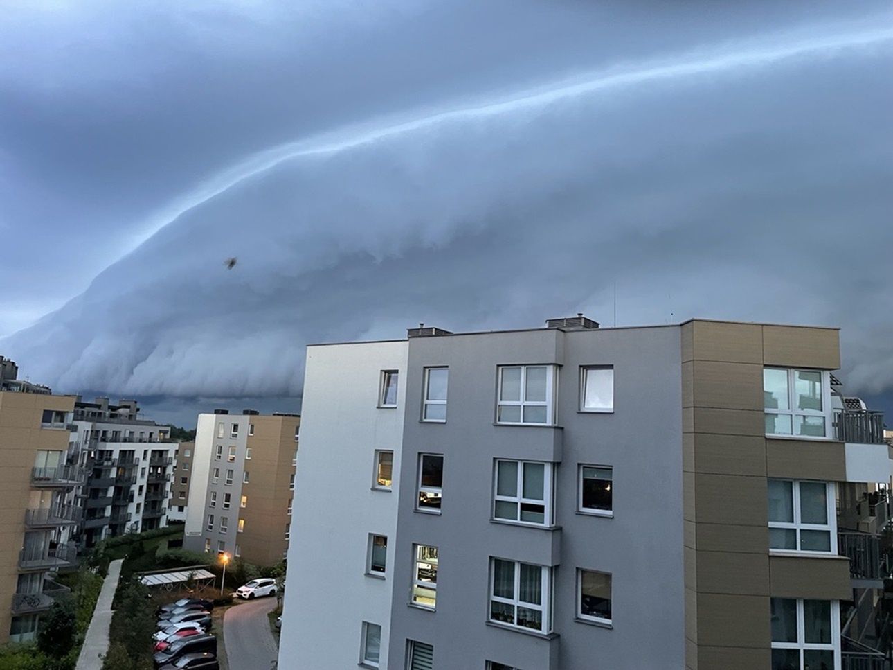 Chmura szelfowa nad Gdańskiem.