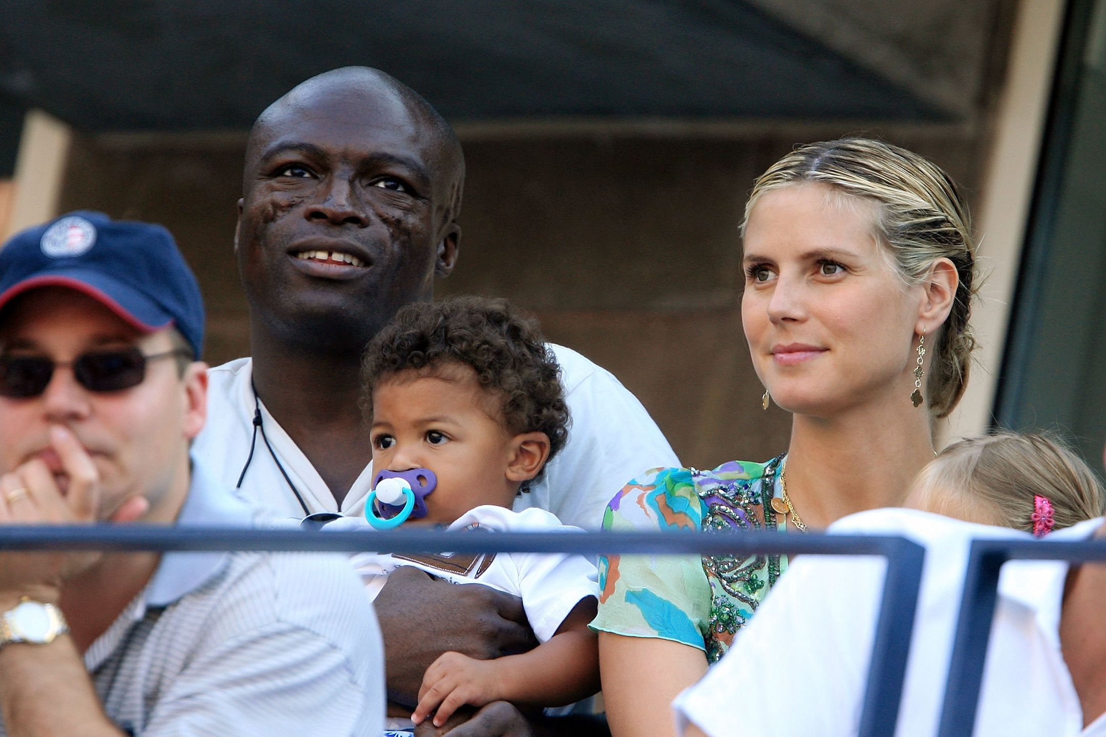 Heidi Klum i Seal z synem Henrym w 2006