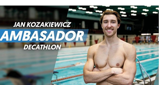 Pływak Jan Kozakiewicz nowym ambasadorem Decathlonu
