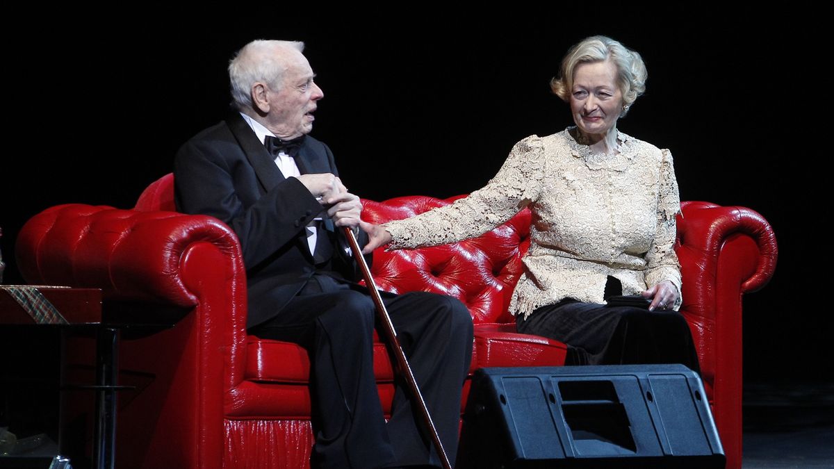 Leokadia Rymkiewicz-Ładysz z mężem Bernardem Ładyszem