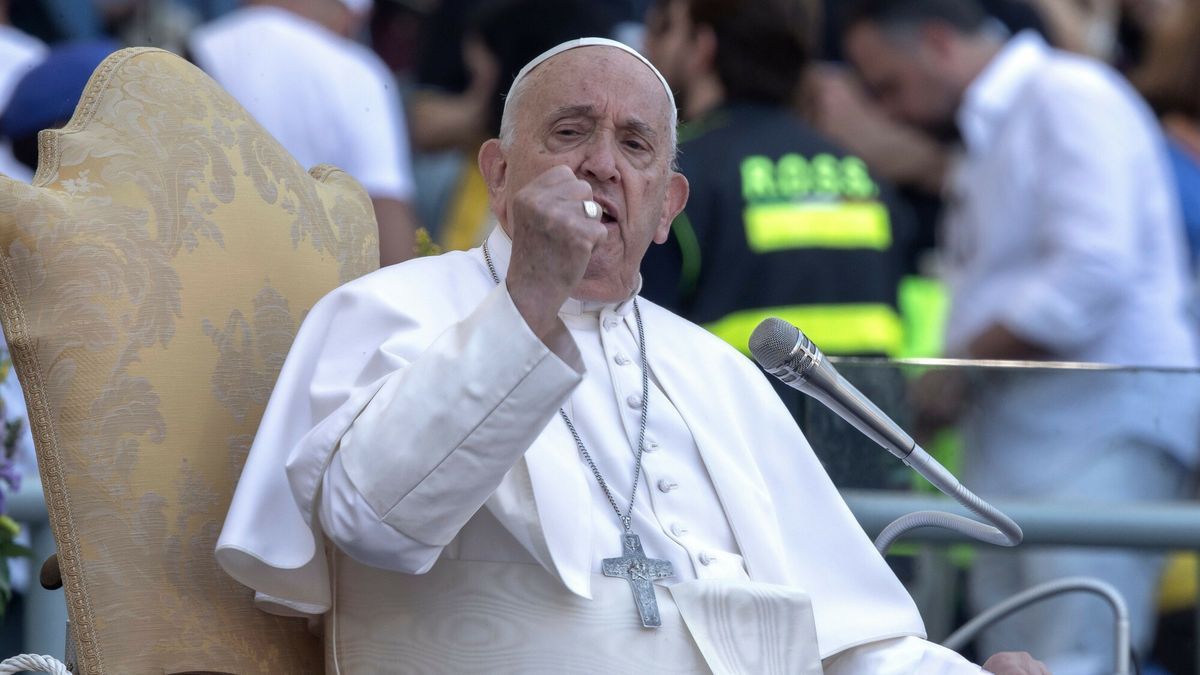 Pierwszy ?wiatowy Dzie? Dziecka z papie?em Franciszkiem w Rzymie
Editorial use only
Mandatory Credit: Photo by Maria Grazia Picciarella/Shutterstock (14510404w)
Pope Francis meets children during the first ''World Children's Day'', at Rome's Olympic stadium
Pope Francis meets children during the first ''World Children's Day', Olympic stadium, Rome, Italy - 25 May 2024
Maria Grazia Picciarella/Shutter