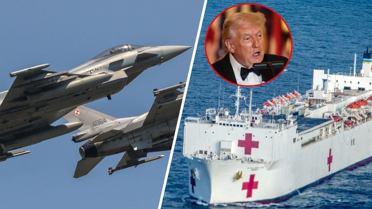 Działo się w nocy. Polska podrywa myśliwce, Trump wysyła okręt-szpital