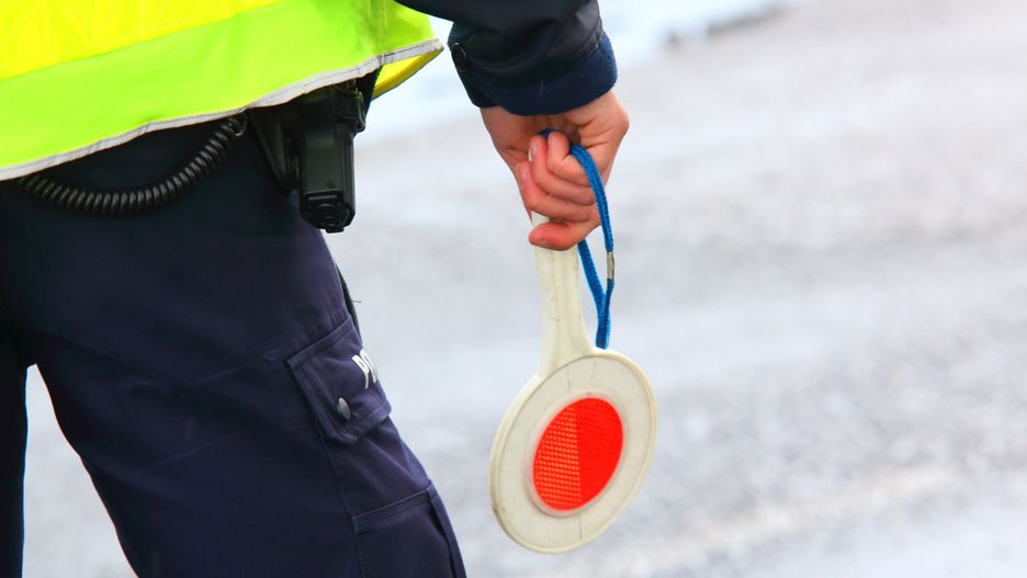 Policja policjant lizak drogówka