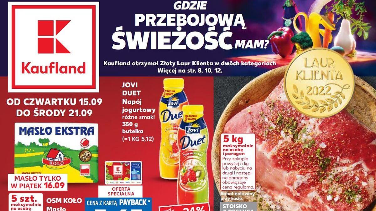 Kaufland gazetka od 15.09 22 - czwartku 15 września