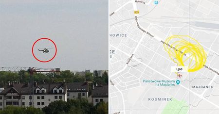 Śmigłowiec krążył nad Lublinem. Maszyna latała m.in. nad Atrium Felicity