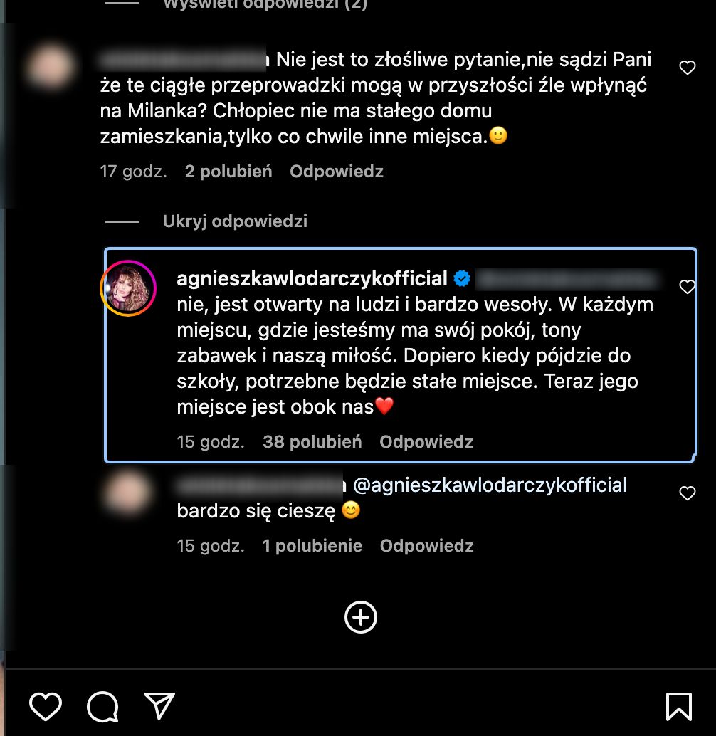 Agnieszka Włodarczyk komentuje