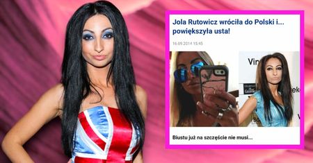 #10 lat temu na Pudelku: Jola Rutowicz powiększyła sobie usta i wróciła na salony