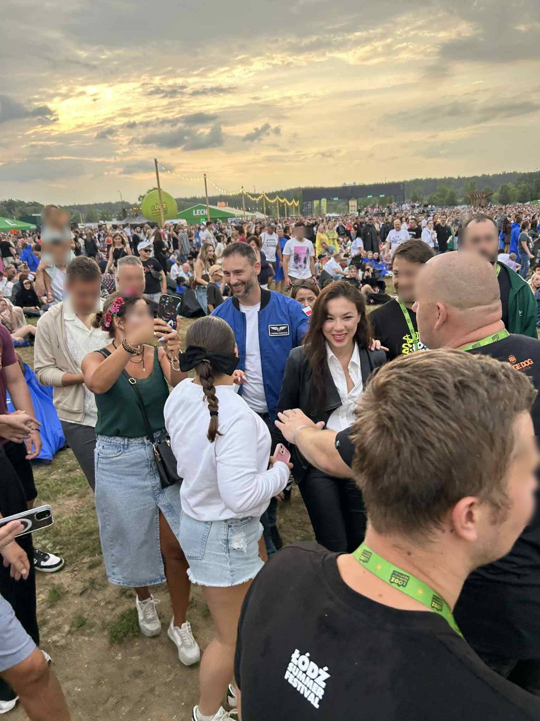 Sławosz Uznański-Wiśniewski z żoną na Łódź Summer Festival