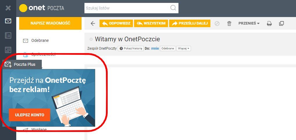 Jak założyć pocztę Onet - część 5