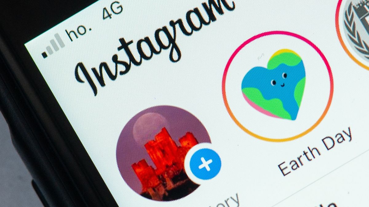 An user opens social network Instagram mobile app in L'Aquila, Italy, on april 21, 2022. Meta company celebrates 2022 Earth day with a special sticker to use on stories and reels. (Photo by Lorenzo Di Cola/NurPhoto via Getty Images)