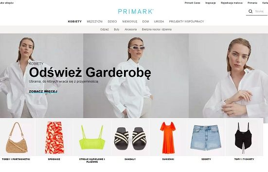 Primark rusza z nową stroną internetową. Sieć zapowiada obniżkę cen