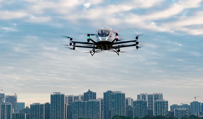 Latające taxi - autonomiczne powietrzne drony-taksówki