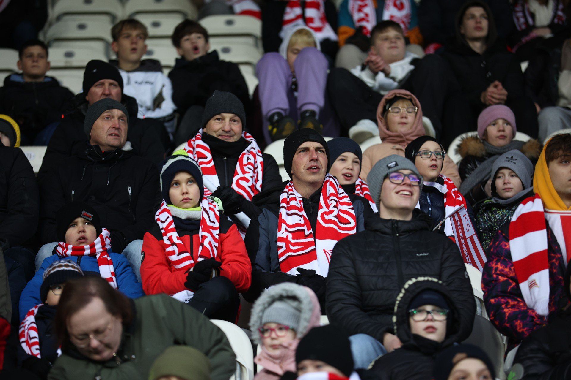 Kibice na meczu Cracovia - Motor Lublin