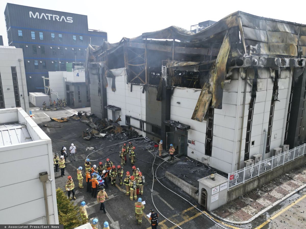 korea południowa, akumulatory, fabryka Gigantyczny pożar w Korei Płd. Nie żyje 20 osób