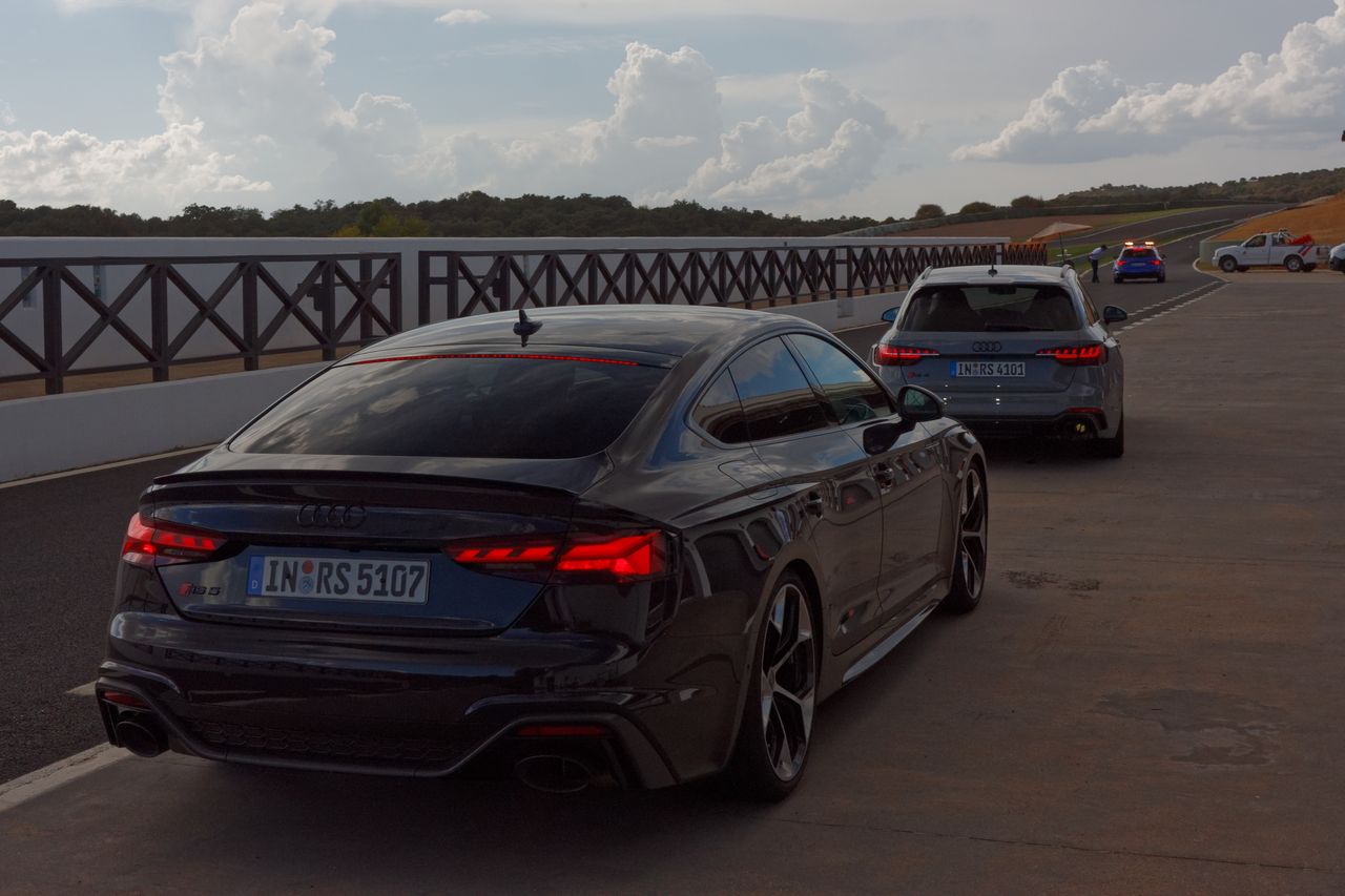 Audi RS 5 Competition plus na torze Ascari