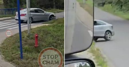 Ponad 1 mln wyświetleń. Mercedes nagrany. Aż parsknęli śmiechem