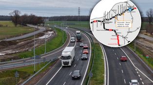 Kołobrzeg: Dachowanie na trasie S6 w okolicach MOP Jarkowo. Tworzy się korek