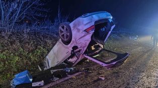 Kokoszka: Groźne zdarzenie. Dachował samochód osobowy