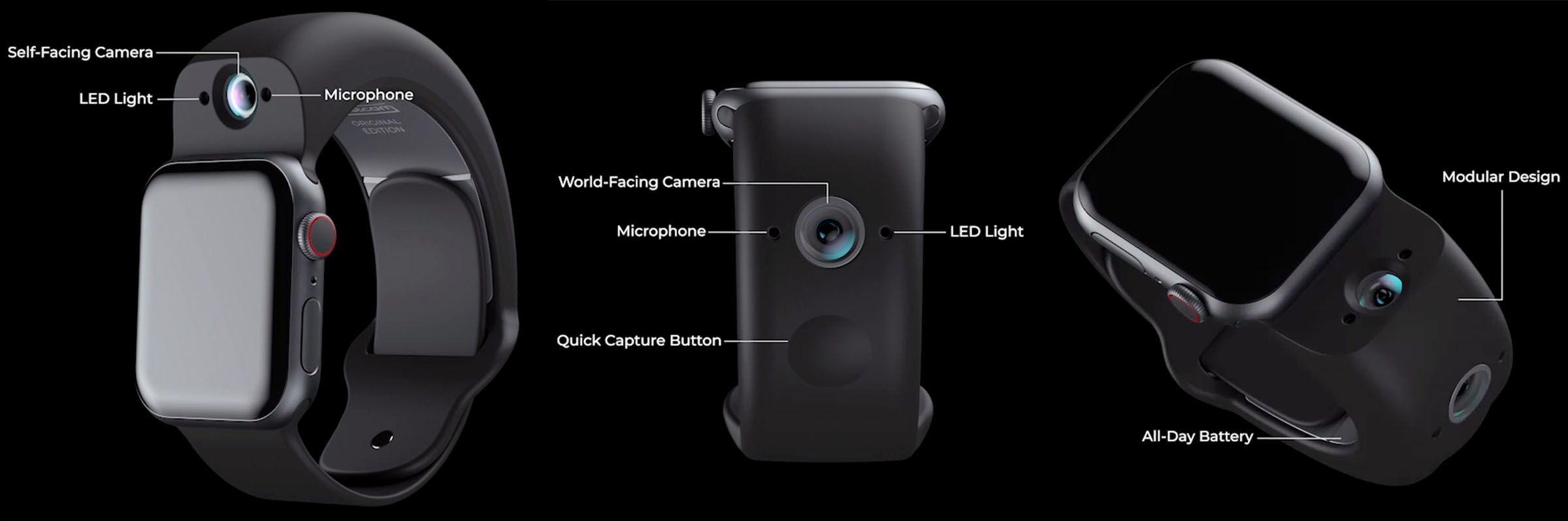 Wristcam to pasek, który doda 2 aparaty do twojego Apple Watcha 2