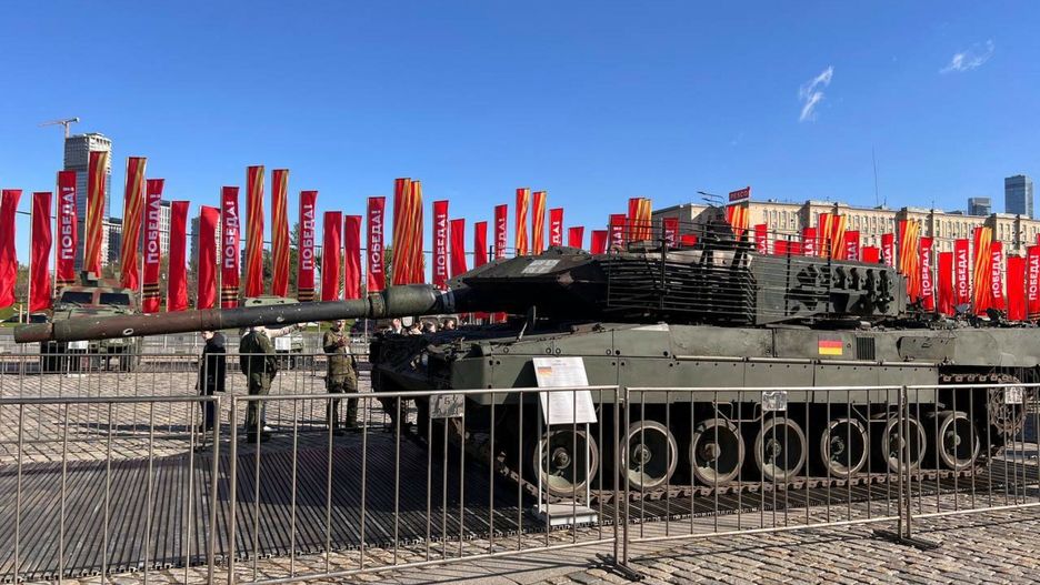 Temporary
MOSCOW, RUSSIA - MAY 1: A military vehicle is on display as the Russian Ministry of Defense starts to exhibit weapons and military equipment of NATO countries, including Leopard and M1 Abrams tanks, captured by the Russian army during the war against Ukraine, at Victory Park in Moscow, Russia on May 1, 2024. The exhibition consisting of more than 30 samples of weapons and military equipment produced by countries such as the USA, Germany, England, France and Ukraine, was opened to visitors. Ali Cura / Anadolu/ABACAPRESS.COM
AA/ABACA