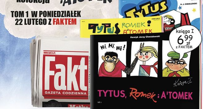 Od poniedziałku w sprzedaży kolekcja komiksów „Tytus, Romek i A’Tomek”