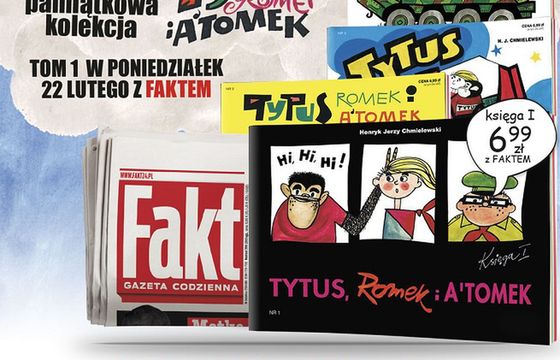 Od poniedziałku w sprzedaży kolekcja komiksów „Tytus, Romek i A’Tomek”