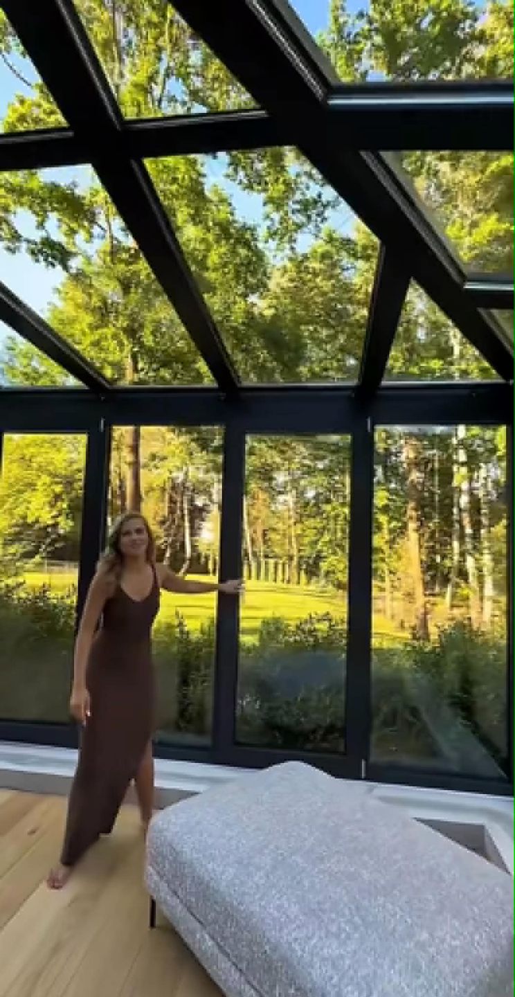 Agnieszka Kaczorowska chwali się ogrodem zimowym
