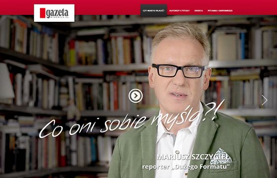 Paulina Reiter, Mariusz Szczygieł i Adam Wajrak reklamują paywalla „Gazety Wyborczej”